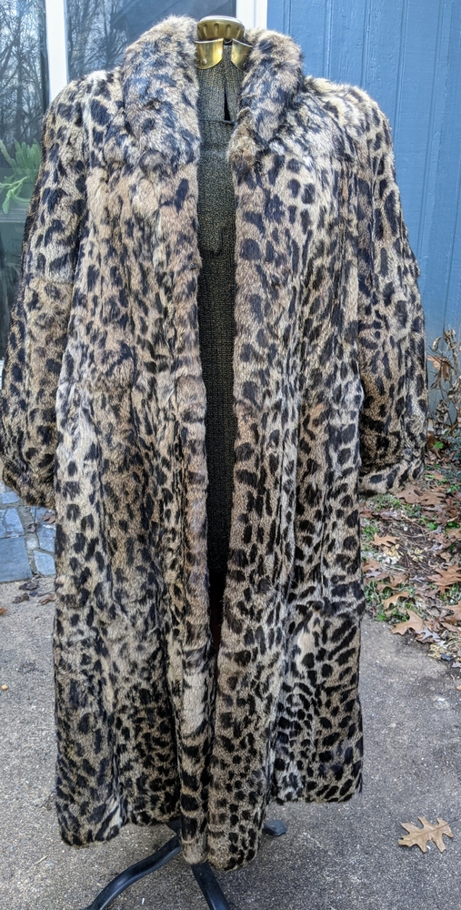 Vintage Scandinavian Fur Company Rabbit Fur Coat